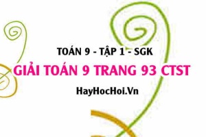Giải Toán 9 trang 93 tập 1 Chân trời sáng tạo